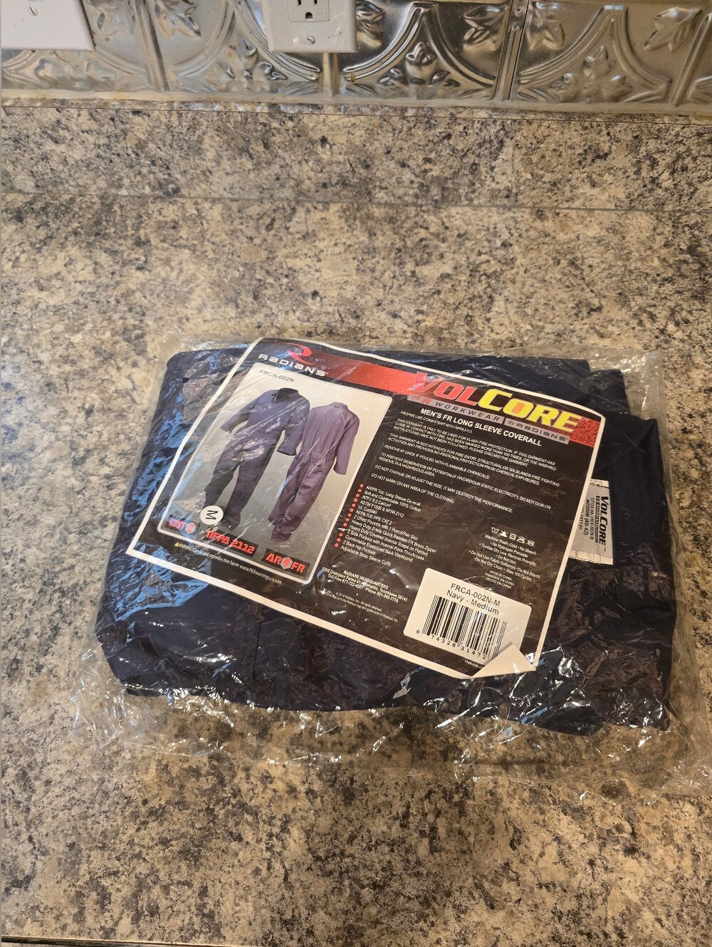 New Radians VolCore Flame-resistant Cotton Coverall Navy Blue Unisex Size Medium